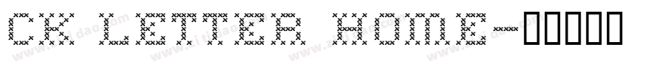 CK Letter Home字体转换